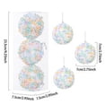 thumbnail image 3 of 3 bolas de espuma navideñas de 8 cm con rayas rosas y azules para decoración de fiestas navideñas, colgantes para árbol de Navidad, regalos de Año Nuevo, 3 of 5