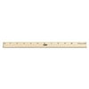 School Smart Wood Ruler, Single Beveled Plain Edge, 12 Inches, Scaled in 1 Inch Increments
