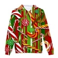thumbnail image 2 of Lilgiuy Men's Casual Christmas Sweater Fleece Digital Printing Hooded Sweatershirt, 2 of 5