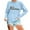B Light Blue, variant on Hes Hunting Sweatshirt For Women Men Vintage Long Sleeve Crewneck Pullover Oversized Unisex Plaid Trendy Streetwear Romantic Tops