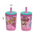 thumbnail image 2 of Zak Designs 15oz Paw Patrol Kelso Travel Straw Tumbler Plastic and Silicone with Leak-Proof Straw Valve for Kids, 2pcs Set, Marshall and Skye, 2 of 3