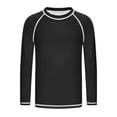 thumbnail image 4 of vdgthytj Kids Long Sleeve Tops Boys Girls Crewneck Raglan Shoulder Quick Dry Sun Protection Solid Sport Shirts(5-6 Years,7-8 Years,9-10 Years,10-11Years,12-13Years,14-15 Years,Black), 4 of 9