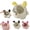 White, variant on Cute Bunny Storage Box, Large Capacity Dustproof Organizer for Jewelry & Hair Accessories, Desktop Flip-Top Candy Container