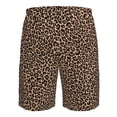 thumbnail image 6 of Naloa Brown Leopard Men's Beach Shorts, Surfing shorts, Swim trunks, Quick Dry Swim Trunks for Surfing Beach Fun - Medium, 6 of 9