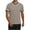 Coffee, variant on LMOIPLI Men's Contrast Trim V Neck Short Sleeve T-Shirt Classic Crew Neck Casual Tee Breathable Summer Sporty Top for Daily Black M