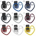 thumbnail image 2 of Enlightened Cell Phone Lanyard - Universal Neck Phone Holder w/Card Pocket and Silicone Neck Strap - Compatible with Most Smartphones,Red, 2 of 7
