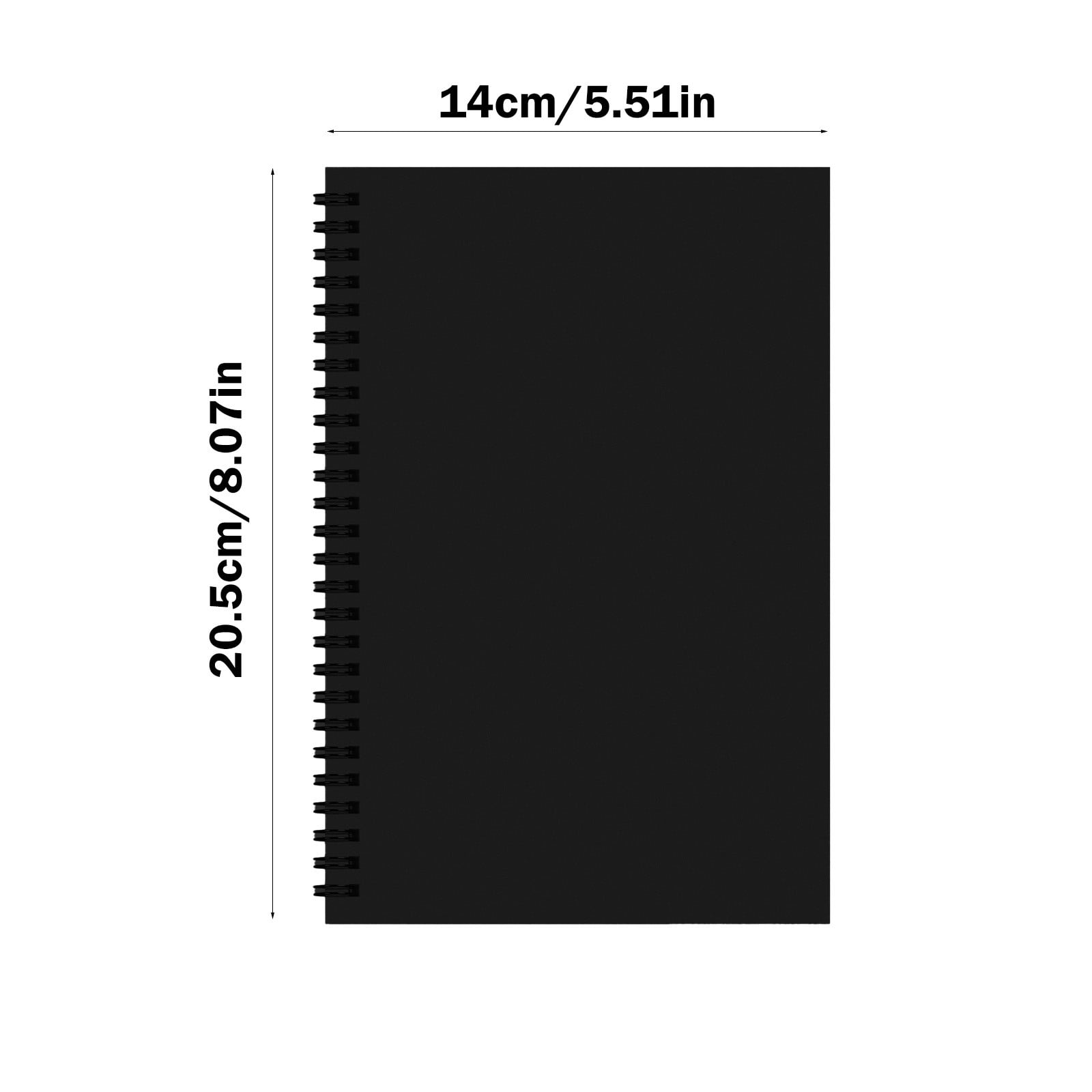 HBBKVI 4 Pack Notebook, A5 Kraft Paper Notebook Ordinary Exercise Book Environmentally Friendly Kraft Paper Horizontal Line Notebook