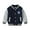 Navy Blue, variant on YTDSCS Kids Baby Fleece Baseball Jacket for Boys Varsity Letterman Print Coats Toddler Fall Winter Padded Button Sweatshirt Boys Thickened Baseball Outerwear 2-7 Years Old