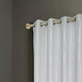 thumbnail image 2 of Rt Designers Collection Contemporary Iceland Metallic Blackout Grommet Curtain Panel  Drape 54" X 90" Silver, 2 of 2
