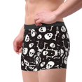 thumbnail image 2 of Pofeuu Skeleton Print Men’s Boxer Briefs, Moisture-Wicking Underwear, Regular,Trunk-X-Large, 2 of 5