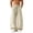 Beige, variant on Mens Linen Harem Pants Yoga Beach Loose Fit Wide Leg Casual Breathable Summer Elastic Waist Drawstring Baggy Trousers with Pockets Big and Tall Size M-5XL Coffee