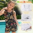 thumbnail image 6 of Xoenoiee Mushroom Leaves Print Girls Tankini Swimsuit UPF 50+ Racerback Bathing Suit for Teen Girls 2 Piece Swimsuit Summer Beach Swimwear with Bottoms, 8-9 Years, 6 of 7