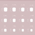 thumbnail image 3 of 24 Pcs Striped Grids On Nails Glossy False Nails Short Square Flowers Artificial Acrylic Nails, 3 of 8
