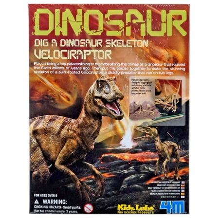 Science Lab System - Kidz Labs Dig a Dinosaur Skeleton Velociraptor