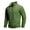 Green, variant on Men Quarter Zip Pullover Golf Fleece Long Sleeve Thermal Lightweight Sweatshirt Slim Fit Stretchy Ribbed