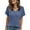 A-Blue, variant on Blouses for Women Casual V Neck Shirts Summer Sweaters Short Sleeve Tunic Tops