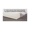 thumbnail image 3 of 3 Dog Pet Supply EZ Wash Headrest Memory Foam Dog Bed, Sky Blue, 39L x 27W x 10H in., 3 of 5