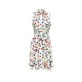 thumbnail image 3 of Robe Sans Manches à Imprimé Abstrait avec Boutons devant, Robe Décontractée à Taille Nouée et Col pour le Printemps et l'Été, Vêtements pour Femmes, 3 of 10