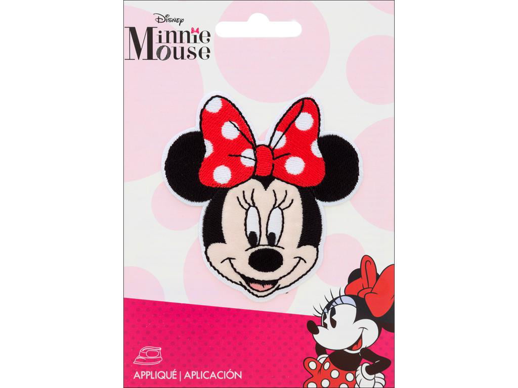 Minnie Mouse Hand Patch Disney Embroidered Iron On Applique 2.83" X 2.76" 