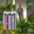 thumbnail image 4 of Love Wins Rainbow Heart Garden Flag Double Sided, LGBTQ Gay Lesbian Decorative Yard Outdoor Home Pride Month Small Decor, LGBT Bisexual Pansexual Burlap Outside House Decoration 12 x 18, 4 of 6