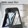 thumbnail image 4 of Magnetic Samsung Galaxy Z Flip 5 Case [Compatible with MagSafe],Anti-Fingerprint,Anti-Scratch,Ultra Slim Shockproof Luxury Samsung Galaxy Z Flip 5 Rugged Phone Cover Case,Black, 4 of 10