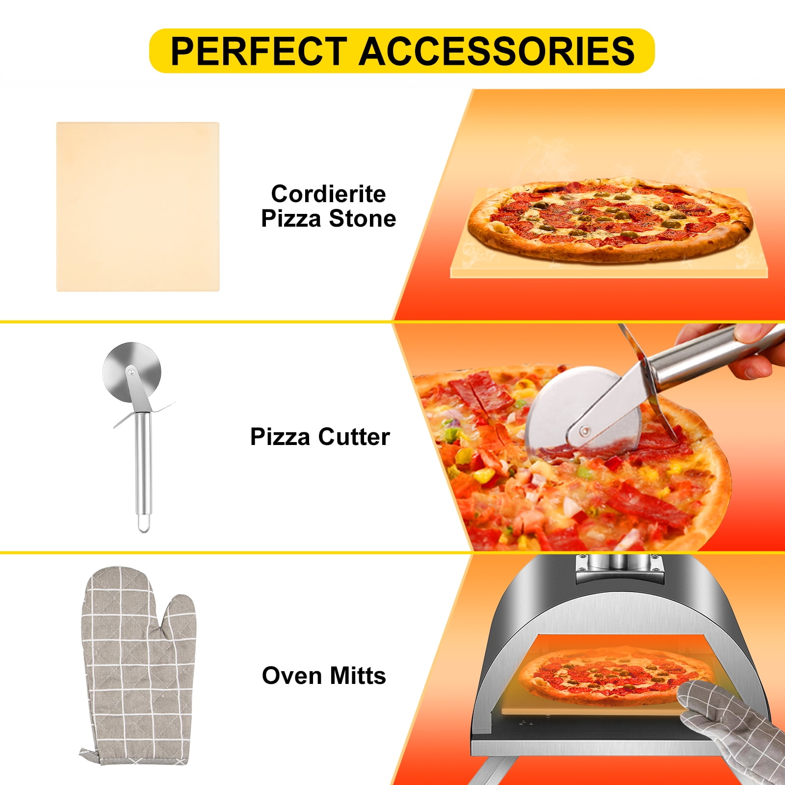 Compra VEVOR Horno de leña Horno de pizza portátil de 12 con horno de  alimentación para pizza al aire libre 932?Horno de pizza con alimentación  de madera portátil de acero inoxidable con