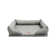 thumbnail image 3 of Dog Bed for Cats & Dogs with Reversible Removable Cover, Non-Slide Bottom & Machine Washable Pad, Suitable for Crate Floor Travel, 17.7x15x5.5in by MPOISVA, 3 of 7
