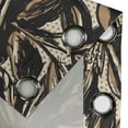 thumbnail image 4 of Ambesonne Nature Grommet Curtain, Jungle Leaves Dotted Back, 50"x96", Charcoal Grey and Ecru, 4 of 5