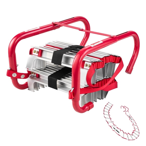 VEVOR Fire Escape Ladder 3-Story 25FT Retractable Emergency Safety Fire Ladder