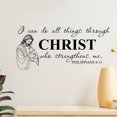 thumbnail image 2 of Adhesivos de pared «Puedo hacer todas las cosas por Cristo» (PVC, 30 x 60 cm), 2 of 3