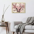 thumbnail image 4 of QZHH Floral Spring Sakura Cherry Blossom Butterflies in Traditional Japanese Flower Art Modern 16x12in / 20x16in 16x12in, 4 of 5