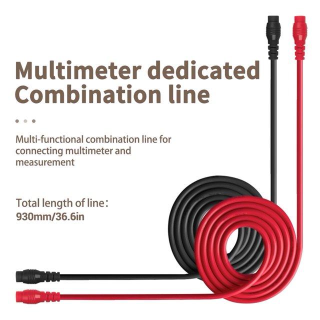 32Pcs Multimeter Test Probe Test Leads Kit for Digital Multimeter Clips U Type Probe