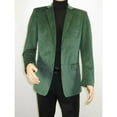 thumbnail image 2 of Mens BASSIRI Velvet Sports Coat Grammy Award, LEONARDI J1042 Hunter Green, 2 of 7