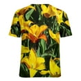 thumbnail image 7 of Lily Floral Tulips T Shirt Flower Print Cool T Shirts Short Sleeve Casual Tshirt Summer Pattern Clothing Big Size XL 6XL, 7 of 7