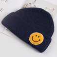 thumbnail image 4 of Gorro bordado negro para hombres y mujeres, gorros de invierno cálidos y elásticos de punto Quackity con puños para hombres y mujeres, 4 uds. JAMW Sencillez, 4 of 5