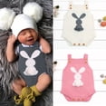 thumbnail image 6 of Seyurigaoka Cute Newborn Baby Boy Girl Bunny Knitting Wool Romper Bodysuit Jumpsuit Outfit, 6 of 7