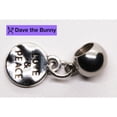 thumbnail image 5 of Love and Peace Stainless Steel Dangle Charm Bead for Bracelets, Keychains, and Necklaces, I Love Message Pendant Peace Sign Necklace Accessory for Everyday Style, 5 of 5