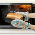 thumbnail image 3 of Unique Bargains Oven Mitts Pot Holders Heat Resistant Kitchen Glove Strawberry 7.1x5.5inch, 3 of 7