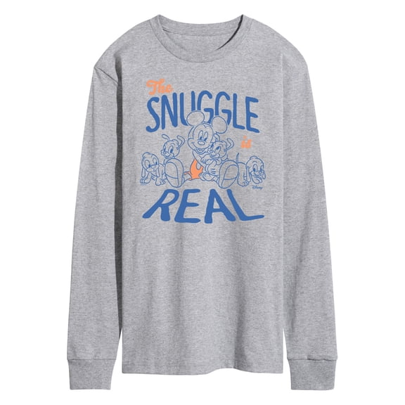 Disney - Mickey Mouse - The Snuggle Is Real - Men's Long Sleeve T-Shirt