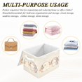 thumbnail image 7 of BZSMCE Storage Bin Cube Organizer Basket with Flip-Top Lid Sweet Wrapped Whispers Printed, 7 of 7