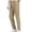 Khaki, variant on Men's Casual Pants Lightweight Hiking Trousers with Elastic Waist and Long Straight Leg Jogging Trousers for Daily Casual Wear Blue XL