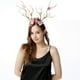 thumbnail image 4 of Diadema Gótica Con Cuernos De Ciervo, Ramas Y Flores, Diadema Para El Pelo, Accesorio Para El Pelo, Disfraz De Navidad Y Halloween, Accesorio Para Fotos., 4 of 8