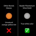 thumbnail image 4 of Gafas de eclipse Solar Viewer Baader AstroSolar plateadas y doradas x5, 4 of 4
