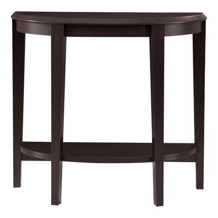 Furniture of America Eski Wood Console Table with Bottom Shelf in Red Cocoa