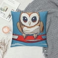 thumbnail image 2 of Orinice Owl Graphic Decorative Cushion Throw Pillow Cover for Home Couch Living Room Bed Sofa, Short Plush 1PC 24x24in, 2 of 5