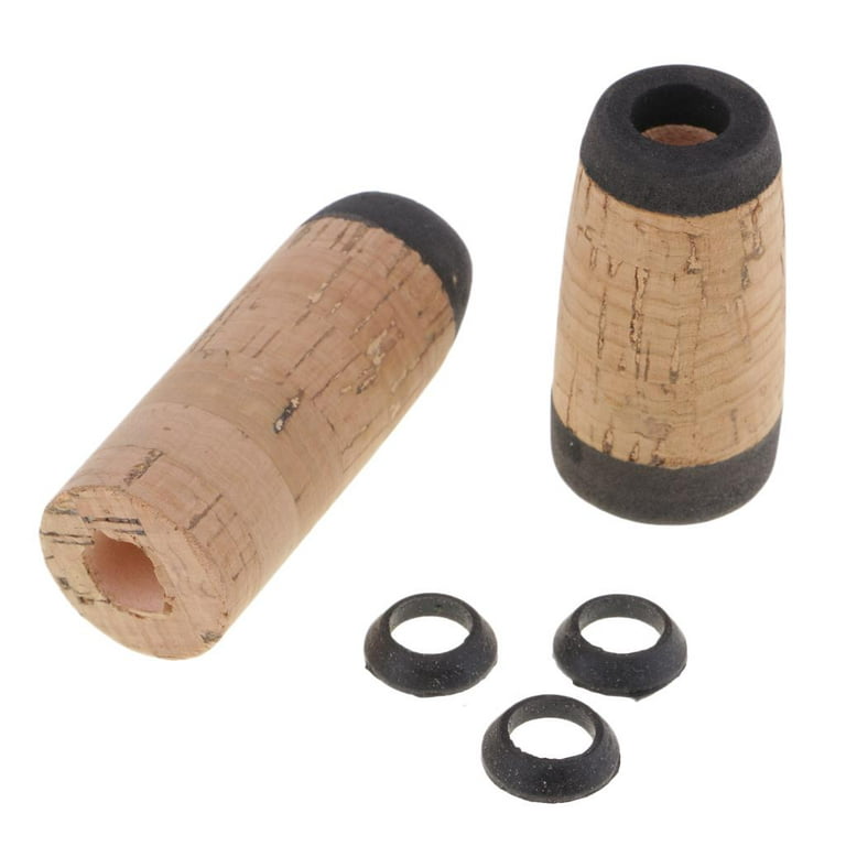 Fishing Rod Cork Handle Grips Replacement with Reel Seat for Rod