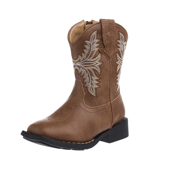 Roper Footwear Boys Roper Toddlers Luke  Square Toe Boot 5 M Tan