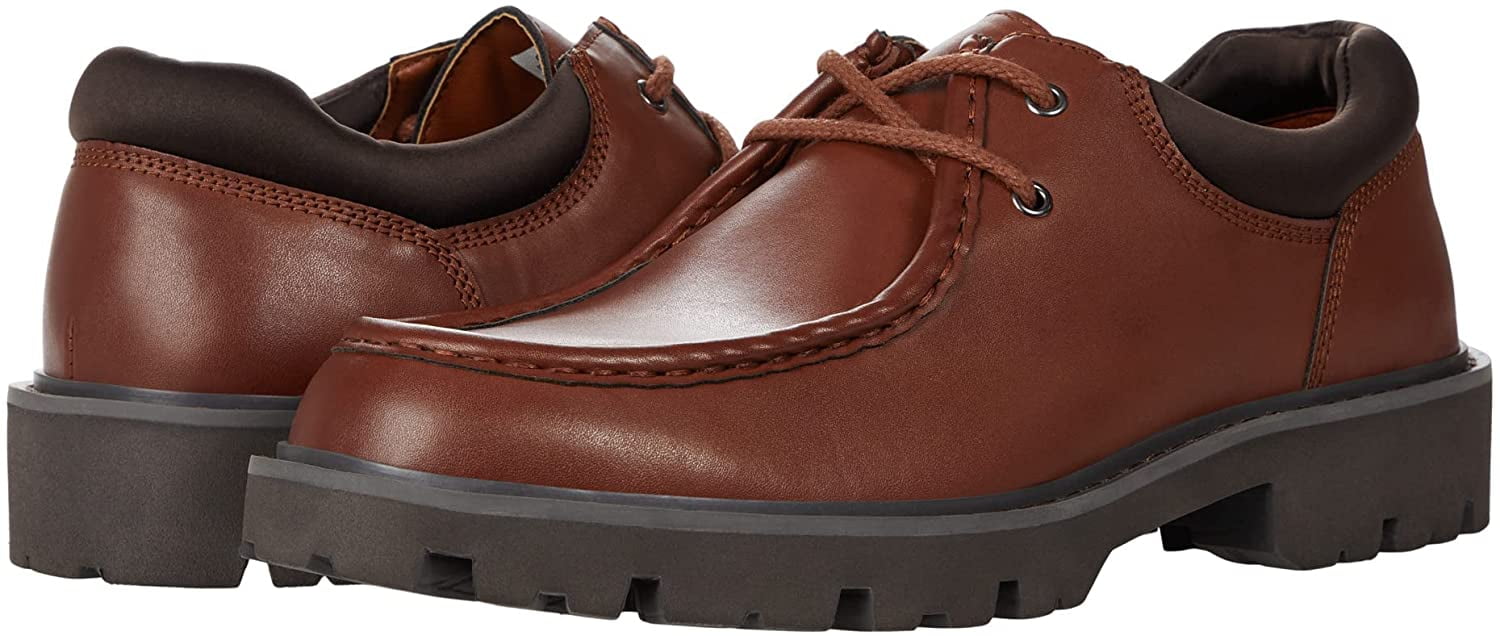 Calvin Klein Mens Volt Oxford 11.5 Cognac/Dark Brown Walmart