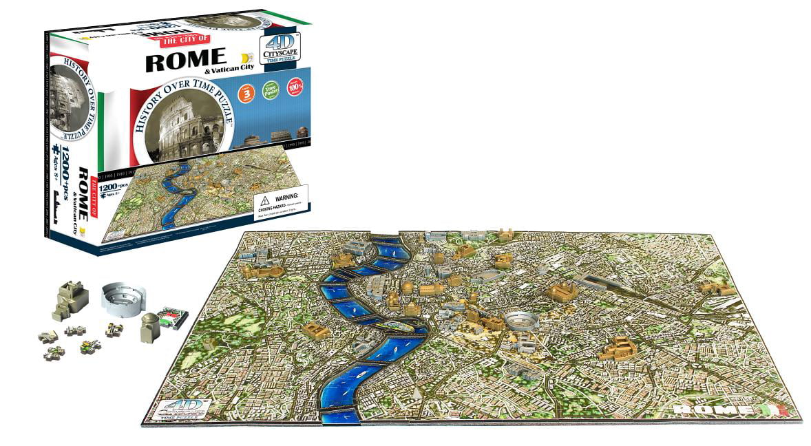 London City Map With Time Layer 4D Cityscape Jigsaw Puzzle 