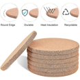 thumbnail image 2 of Round Cork Coasters For Drinks,with Metal Holder Storage Caddy, 2 of 5